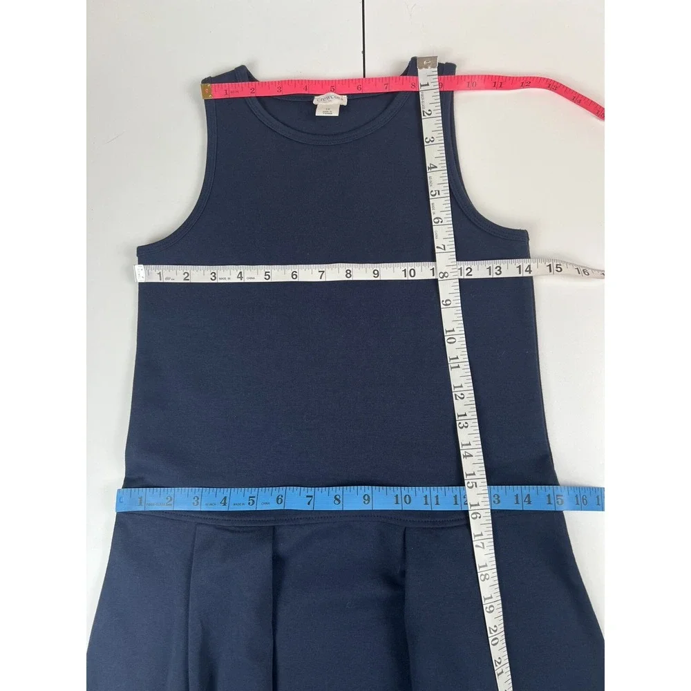 J.Crew Crewcuts Girls Sleeveless Ponte Uniform Dress Navy Size 10